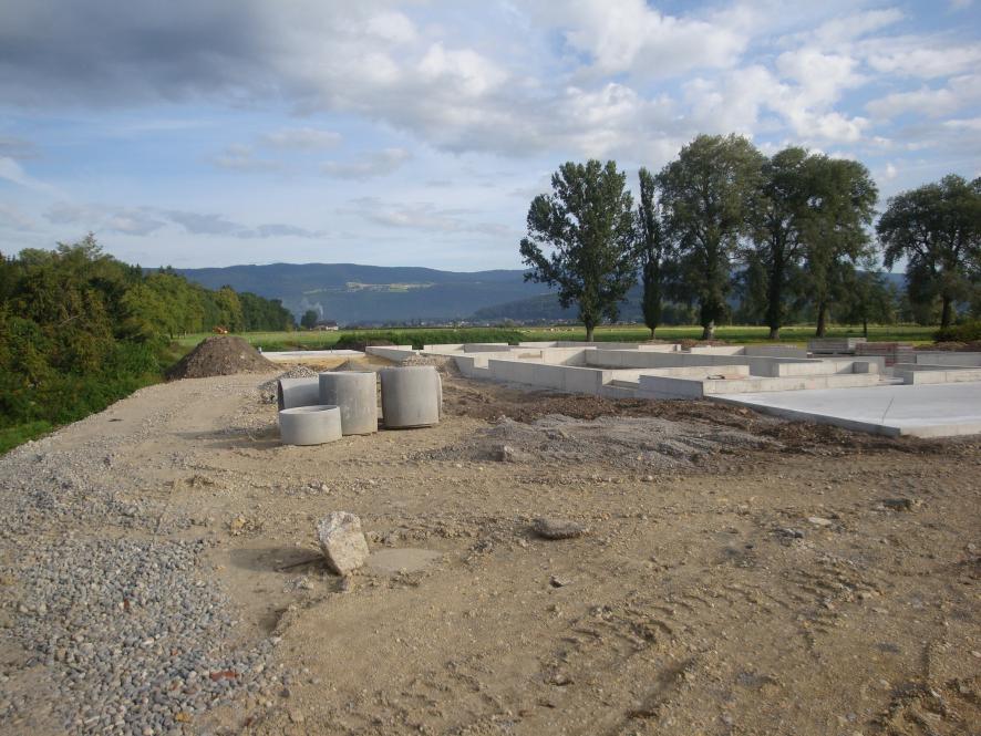 Erschliessung Neubau Gewächshaus Anstalten Witzwil, 2015